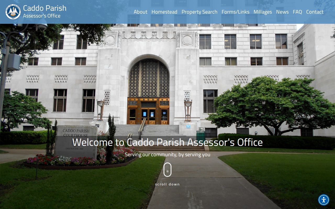 Shreveport residents directory Caddo Assessor property search